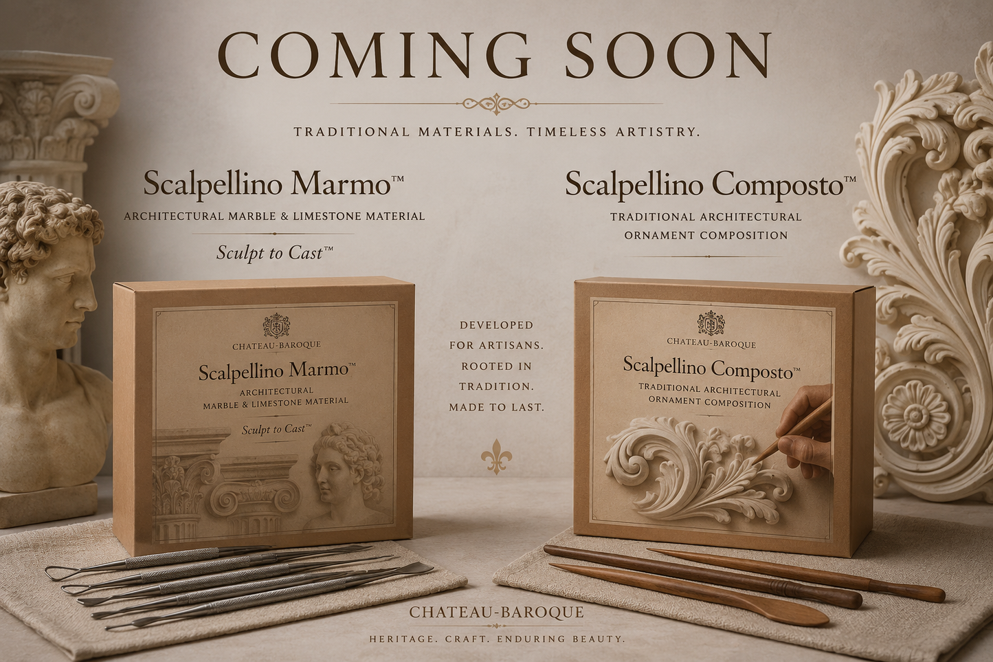 Scalpellino Marmo™ & Scalpellino Composto™